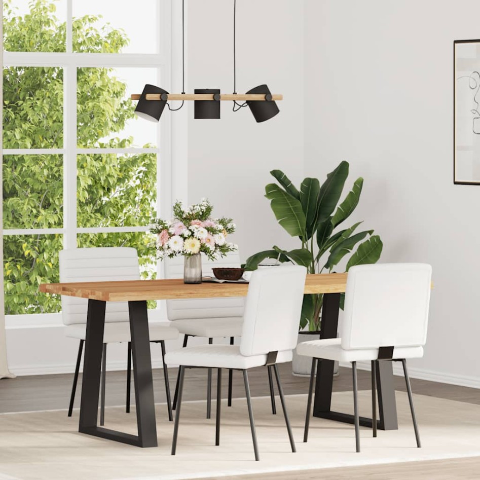 Sillas de comedor 4 unidades cuero sintético