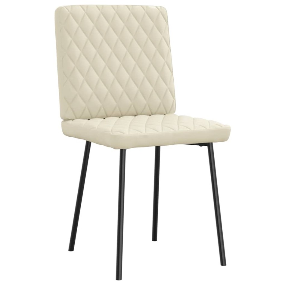 Sillas de comedor 6 unidades cuero sintético color