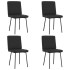 Sillas de comedor 4 unidades cuero sintético