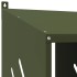 Nido para gallinas con 8 compartimentos de metal verde