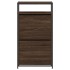 Zapatero de madera de ingeniería marrón roble 60x34x112