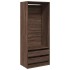 Armario madera de ingeniería color roble marrón 80x50x200