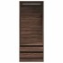 Armario madera de ingeniería color roble marrón 80x50x200