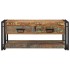 Mesa de centro multicolor 90x50x38 cm madera maciza
