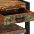Mesa de centro multicolor 90x50x38 cm madera maciza