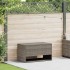 Cojines para exterior gris 100x55x55,5 cm ratán