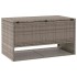 Cojines para exterior gris 100x55x55,5 cm ratán