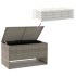 Cojines para exterior gris 100x55x55,5 cm ratán