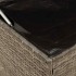 Cojines para exterior gris 100x55x55,5 cm ratán