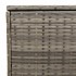 Cojines para exterior gris 100x55x55,5 cm ratán
