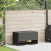 Cojines para exterior negro 100x55x55,5 cm ratán sintético