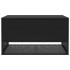 Cojines para exterior negro 100x55x55,5 cm ratán