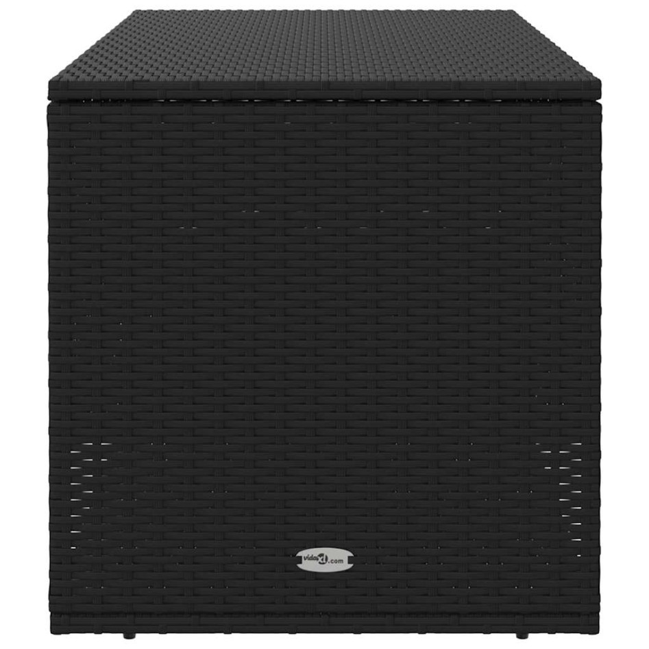 Cojines para exterior negro 100x55x55,5 cm ratán