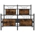 Estructura de cama sin colchón madera roble ahumado 120x190