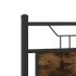 Estructura de cama sin colchón madera roble ahumado 120x190