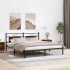 Estructura de cama sin colchón roble ahumado 183x203