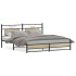 Estructura de cama madera de ingeniería roble Sonoma 160x200