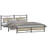 Estructura de cama madera de ingeniería roble Sonoma 160x200