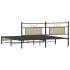 Estructura de cama madera de ingeniería roble Sonoma 160x200