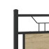 Estructura de cama sin colchón madera roble Sonoma 120x200