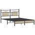 Estructura de cama sin colchón madera roble Sonoma 140x190