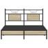 Estructura de cama sin colchón madera roble Sonoma 140x190