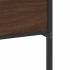 Estructura de cama sin colchón madera marrón roble 120x200