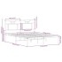 Estructura de cama sin colchón madera marrón roble 140x190
