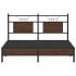 Estructura de cama sin colchón madera marrón roble 140x200