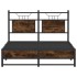 Estructura de cama sin colchón madera roble ahumado 120x200