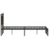 Estructura de cama sin colchón madera roble ahumado 120x200