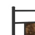 Estructura de cama sin colchón madera roble ahumado 120x200