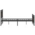 Estructura de cama sin colchón madera marrón roble 140x200
