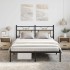 Estructura de cama sin colchón madera roble Sonoma 140x200