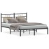 Estructura de cama sin colchón madera roble Sonoma 140x200
