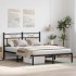 Estructura de cama sin colchón madera roble Sonoma 140x200