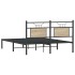 Estructura de cama sin colchón madera roble Sonoma 140x200
