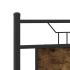 Estructura de cama sin colchón madera roble ahumado 140x200