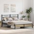 Estructura de cama sin colchón madera roble Sonoma 150x200