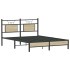 Estructura de cama sin colchón madera roble Sonoma 150x200