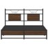 Estructura de cama sin colchón madera marrón roble 150x200