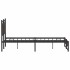 Estructura de cama sin colchón madera marrón roble 150x200