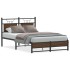 Estructura de cama sin colchón madera marrón roble 120x190