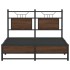 Estructura de cama sin colchón madera marrón roble 120x190