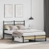 Estructura de cama sin colchón madera roble Sonoma 120x190