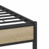 Estructura de cama sin colchón madera roble Sonoma 120x190