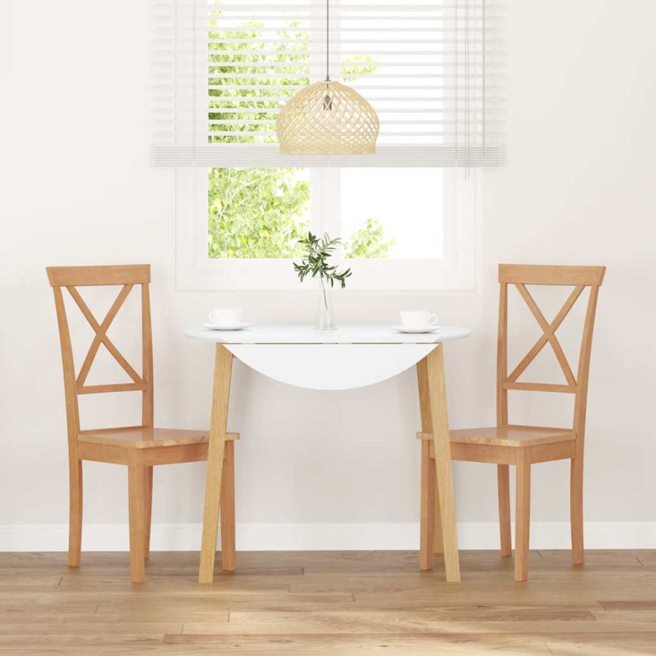 Sillas de comedor 2 unidades madera maciza de