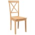 Sillas de comedor 2 unidades madera maciza de