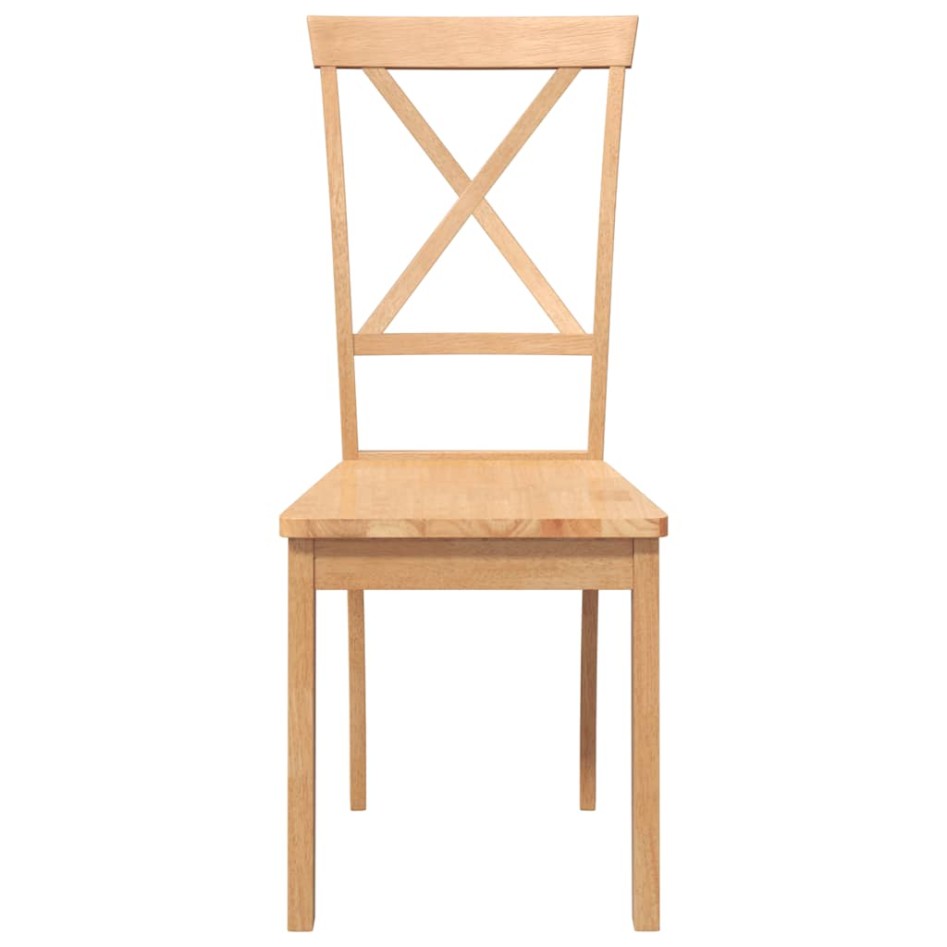 Sillas de comedor 2 unidades madera maciza de
