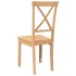 Sillas de comedor 2 unidades madera maciza de